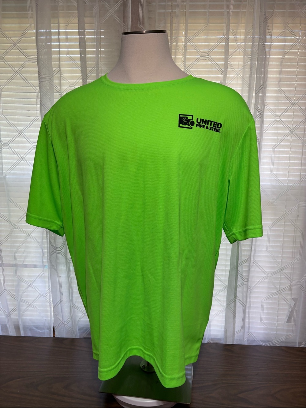 Sport tel 3Xl Mens Short Sleeve Performance Shirt - neon green  28 p2p 32L NWOT